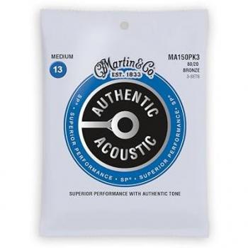 Martin 41Y18MA150PK3 13-56 Medium Pitch Guitar String Set