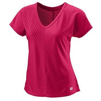 Wilson Training V-Neck II t-shirt femme – nuance rose