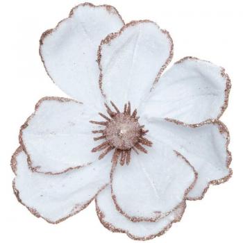 Pack de 4 Elegantes Flores de Magnolia con Pinza