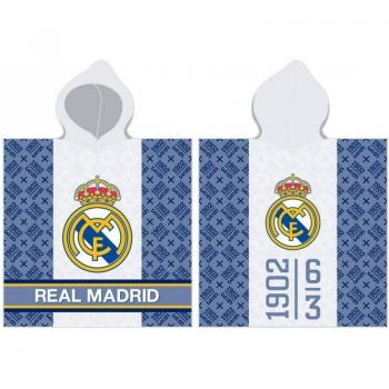 Poncho de playa Real Madrid Junior blanco