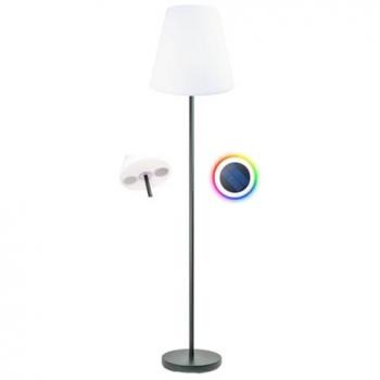 Schwaiger LED Solar Außenstehleuchte, Bluetooth Lautsprecher, Fernbedienung, IP44