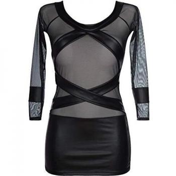 Robe sexy Axami V-8419 noire