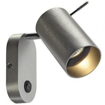 Lampada ASTO TUBE SLV, attacco GU10, max. 75 W, Alluminio spazzolato