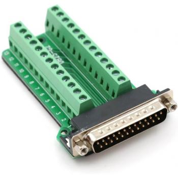 Panel de Conexión DB25 Macho 25Pines, Placa de Circuito Impreso