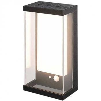 V-TAC Solar LED-Außenleuchte mit Bewegungsmelder, 1 W, schwarz