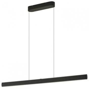 Arvon Suspension LED Noir 117 cm, Contrôle de Couleur et Luminosité