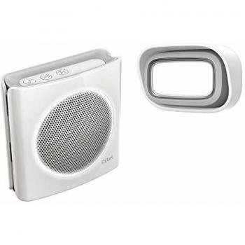 Sonnette Enfichable sans fil avec récepteur intérieur et bouton poussoir
