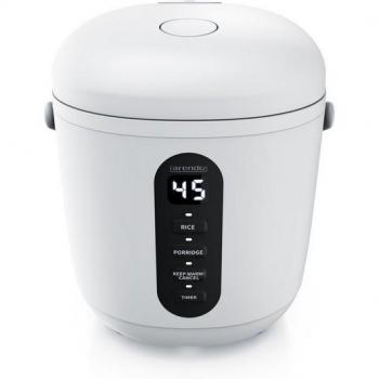 Arendo Reiskocher mit Dampfgarer-Funktion, 0,8L, Weiß