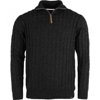 INDICODE “Rufus” – Schwarzer Strickpullover XXL für Männer