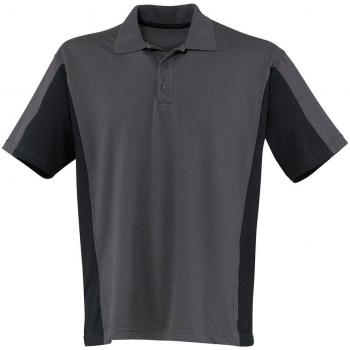 Kübler Arbeitsbluse 3‑Knopf Anthrazit/Schwarz – Größe 3XL