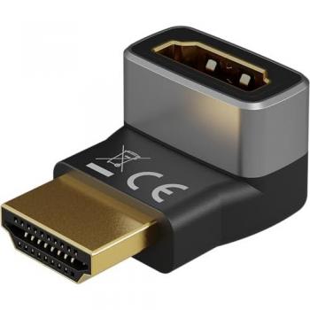 Goobay HDMI Coudé 90° Prise Femelle 8K