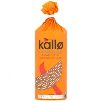 Kallo Sesame Rice Cakes 130g (PACK OF 6)