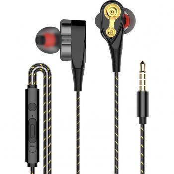 Casque écouteurs filaires avec microphone pour iPhone 6, Samsung, Huawei, Xiaomi