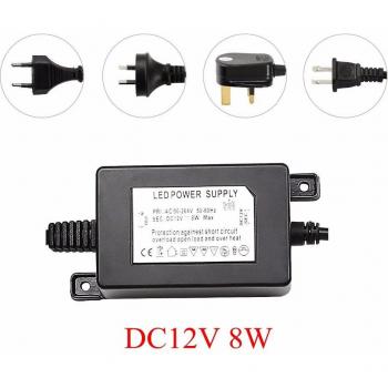 IP67 Rated 8W DC12V Power Supply for LED Lighting