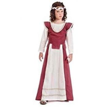 Limit Costume Médiéval Anna Taille 3 (5/7 Ans), Violet et Argent