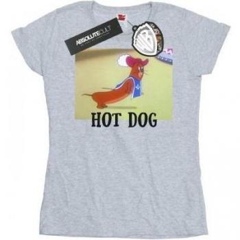Tom en Jerry dames T-shirt met hotdog ontwerp