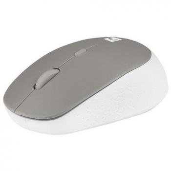 NATEC Harrier 2 Mouse Ottico Bluetooth per Mano Destra, Multicolore Bianco/Grigio, 1600 DPI