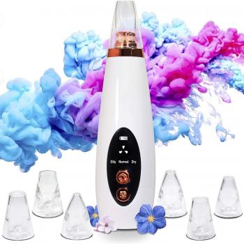 3 Suction Levels Blackhead Remover Vacuum Facial Pore Cleaner USB Rechargeable