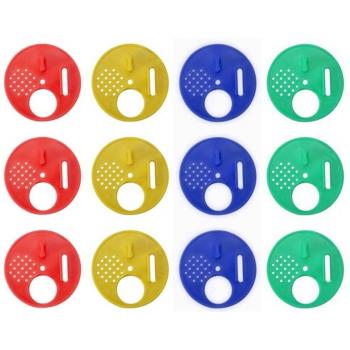 12PC Round Bee Hive Door Discs