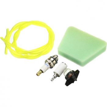 Poulan Gas Chainsaw 6pcs Air Fuel Filter Replacement Set for Models 2055 2075 2150 2155 2175 2250 with Fuel Line Primer Bulb Spark Plug