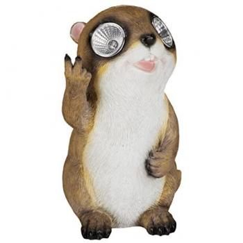 Statues de Marmotte Éclatantes – Lot de 10 avec Yeux LED