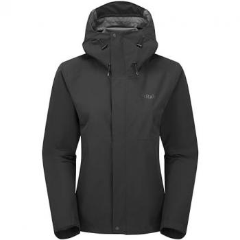 Rab Downpour Women’s Waterproof Outerwear – Black, Size 12