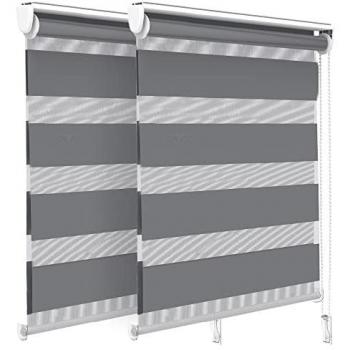 Tenda Zebra Blinds Grigia, 80 x 150 cm