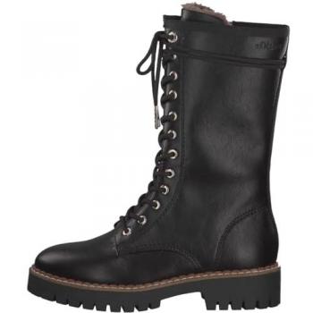 S.Oliver Damen Schnürstiefel Schwarz
