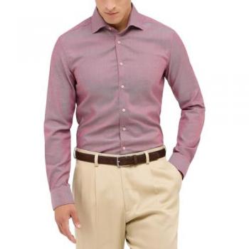 Eterna Slim Fit Langarmhemd bordeaux Größe 42