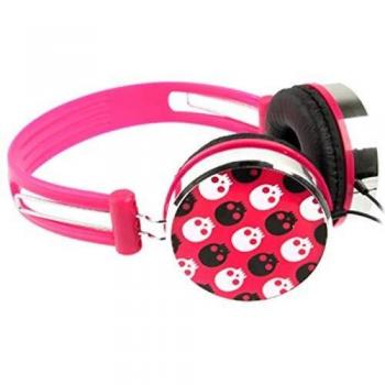 Auriculares Estéreo Calavera Magenta