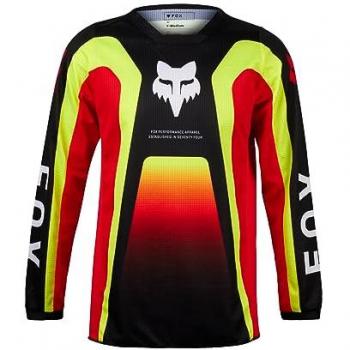 FOX 180 Maillot de Motocross Junior XL Noir/Rouge/Jaune