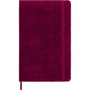 Großes Notizbuch aus Samt in Rosa