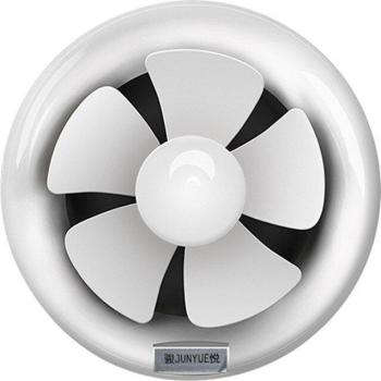 Ventilateur de salle de bains et cuisine en verre noir, tête ronde 8″, 6 ITAS9918A
