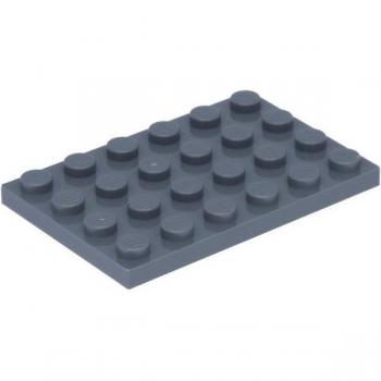 LEGO® 25x Dunkelgraue 4x6 Platten