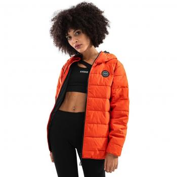 Chaqueta acolchada resistente al agua mujer lifestyle Fire-W Naranja Intenso