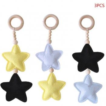 Set Astuce Bébé : Pendentif Étoile en Bois Nordique