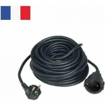Cavo prolunga elettrica francese 15m nero