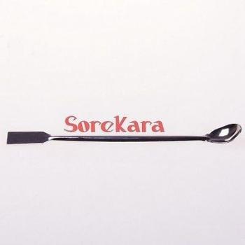 2pcs 20cm Stainless Steel Spatula Spoon for Pharmacy