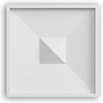 Art Deco Style White Applique by Profhome 7.6x7.6 cm
