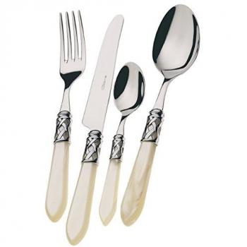 Set de Cubiertos Aladdín 75 Piezas – Aro Cromado, Caja Galería