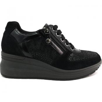 Deportiva IMAC 257960: Zapatilla Mujer en Nubuck Negro