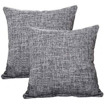 WeixinHai Linen Burlap Throw Cushion Covers – Living Room Sofa Bedroom Set