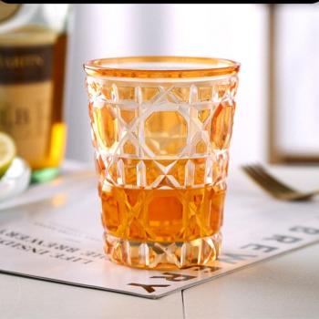 380Ml Rattan Plaid Trinkbecher Sternenhimmel Glas