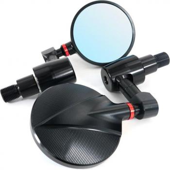 CNC Bar End Rearview Mirrors for Yamaha XSR900, XSR700, Tmax500, Tmax530, FZR600, FZR1000