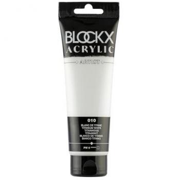 Blanc de titane acrylique BLOCKX 010 – Tube 120 ml
