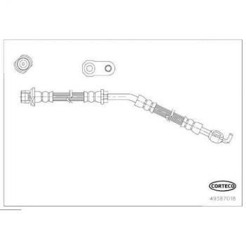 Câble de frein flexible CORTECO 49387018