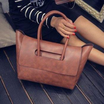 DAUNAVIA Leather Handbag for Women