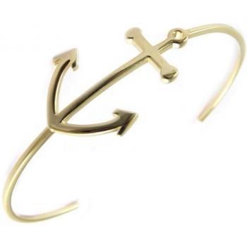 Golden Anchor Open Bracelet – Lily's Treasures