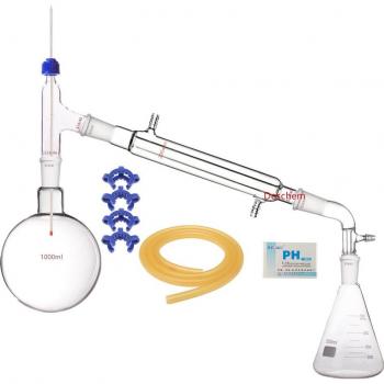 Station de distillation à vide en verre (1000 ml) – Pack laboratoire Erlenmeyer 500 ml