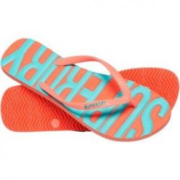 Chanclas Superdry Flip Rosa Azul Mujer 38/39